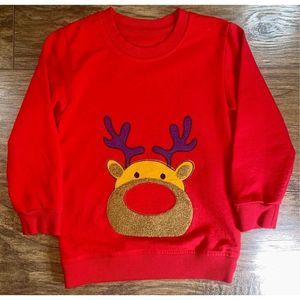 Baby Toddler Boy's Cotton Crewneck Sweatshirt Christmas Clothing 5-6 Years Reind
